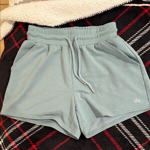 ALO Yoga Women's Light Blue Athletic Shorts